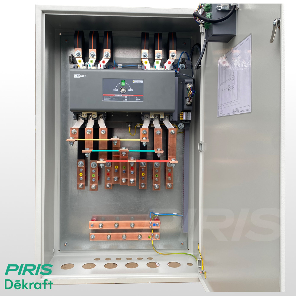 Шкаф АВР 250А, моноблок, 2 ввода, Dekraft