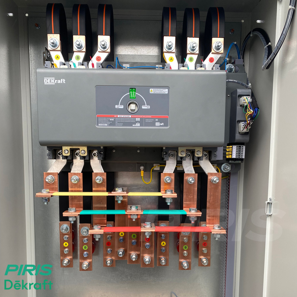 Шкаф АВР 250А, моноблок, 2 ввода, Dekraft